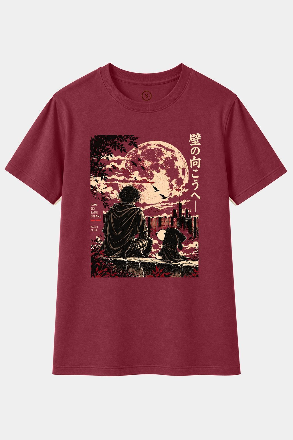 Camiseta Kaiju Club – Same Sky Same Dreams | Camiseta Anime Parodia Japonesa