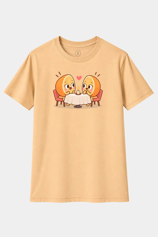 Camiseta Media Naranja – Humor Romántico, Juego de Palabras y Diseño Divertido