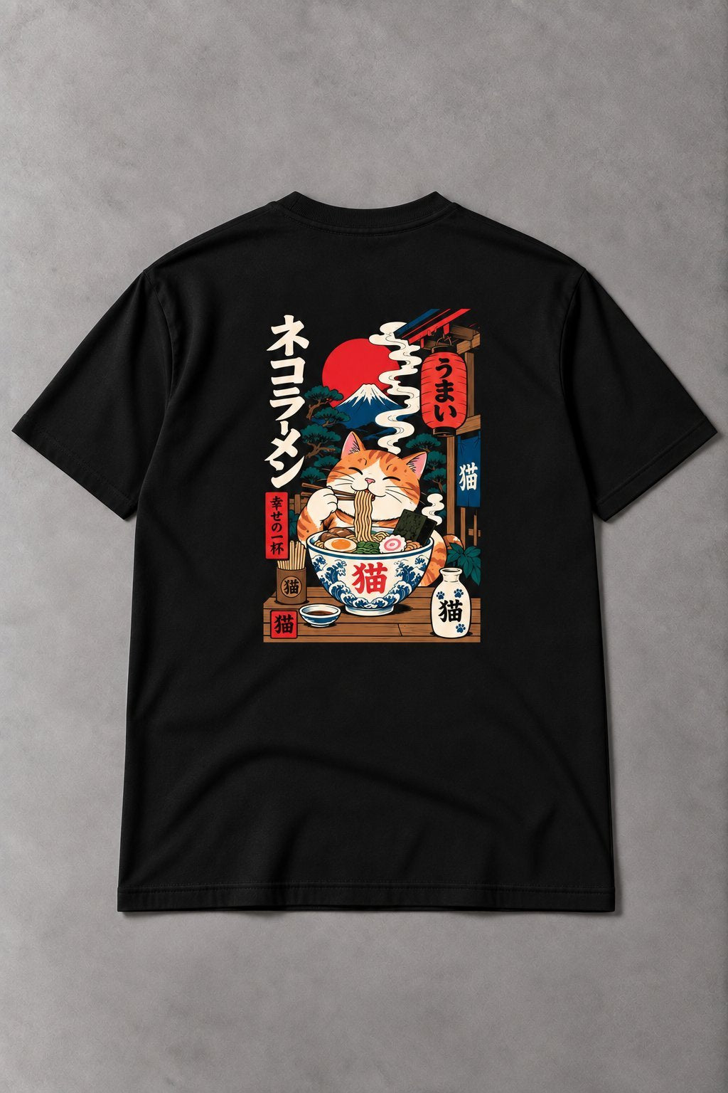 Camiseta Neko Ramen – Gato Japonés