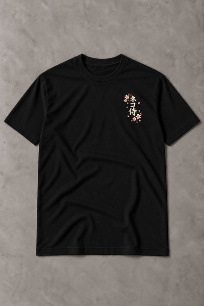 Camiseta Neko Samurai – El Guardián del Sakura