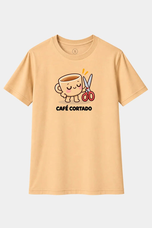 Camiseta Café Cortado – Diseño Divertido para Amantes del Café