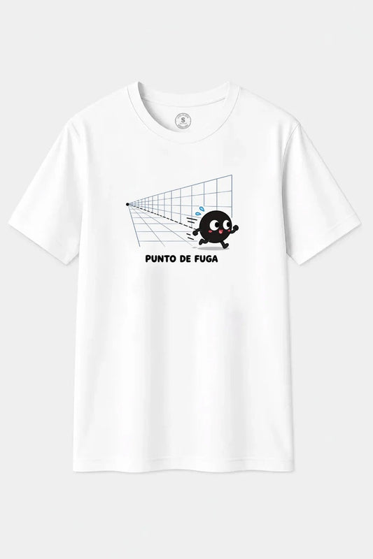 Camiseta Punto de Fuga – Humor con Perspectiva