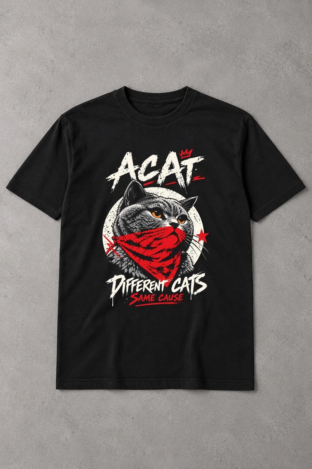Camiseta A Cat – Different Cats, Same Cause - British Shorthair Rebel