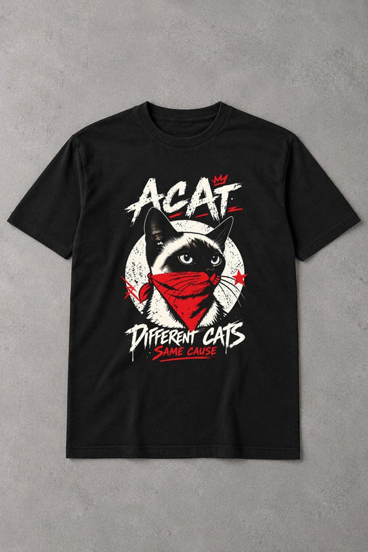 Camiseta A Cat – Different Cats, Same Cause - Siamese Rebel