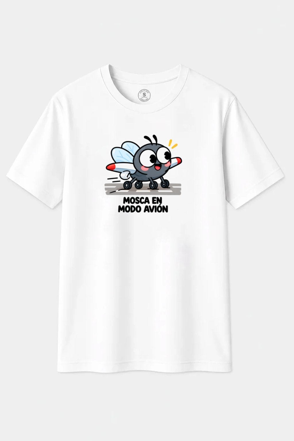 Camiseta Mosca en Modo Avión – Lista para Despegar