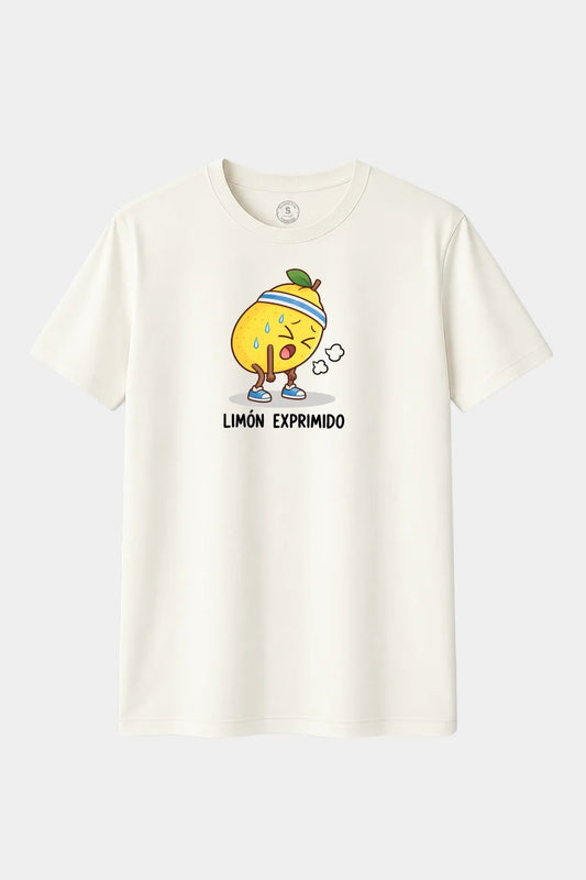 Camiseta Limón Exprimido – Humor Fitness y Juego de Palabras