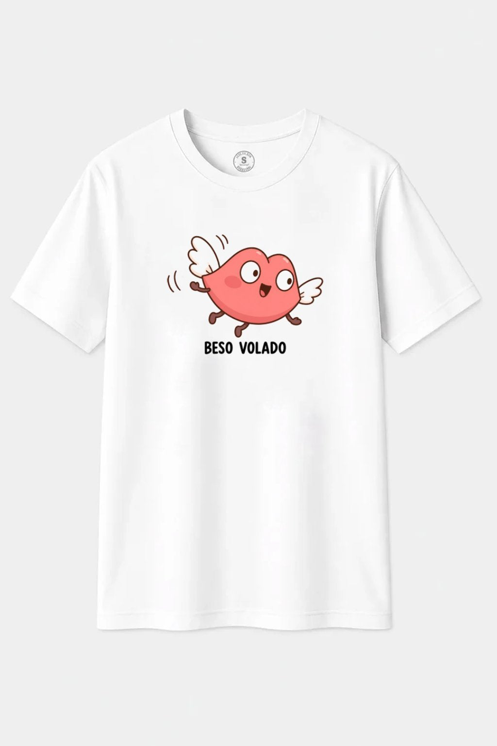 Camiseta Beso Volado – Humor Romántico
