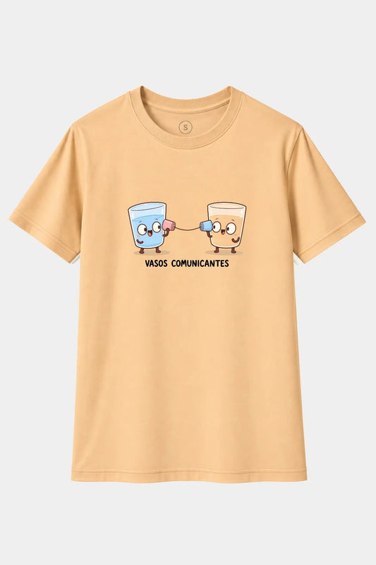 Camiseta Vasos Comunicantes – Diseño Divertido