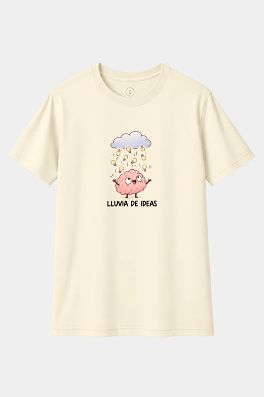 Camiseta Lluvia de Ideas – Diseño Creativo y Divertido