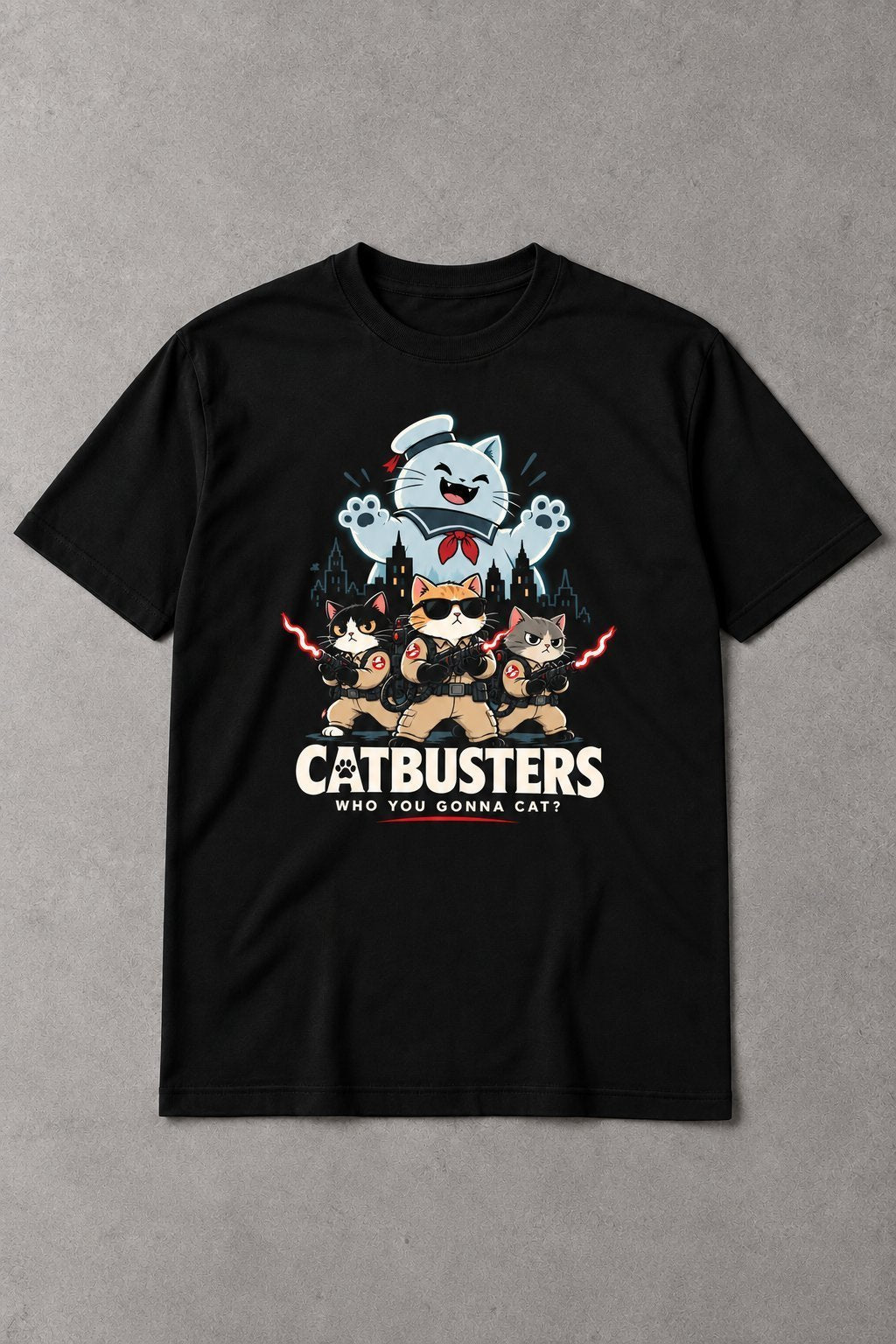 Camiseta Catbusters – Who You Gonna Cat?