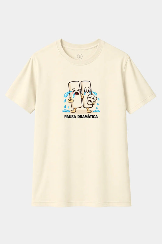 Camiseta Pausa Dramática – Diseño Divertido con Humor