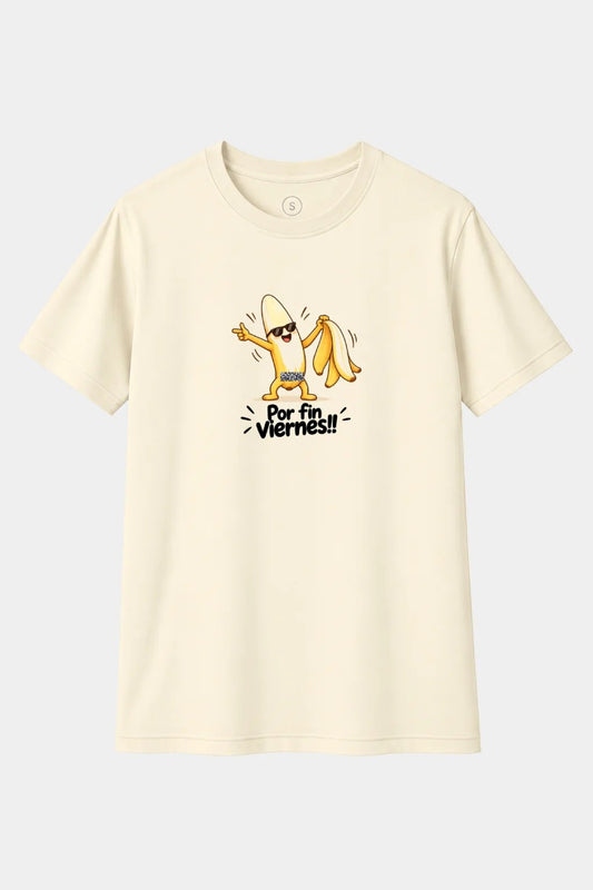 Camiseta Por Fin Viernes – Plátano Divertido de Fin de Semana