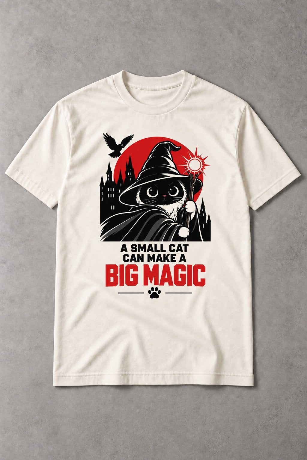 Camiseta de Gato Mago – A Small Cat Can Make a Big Magic