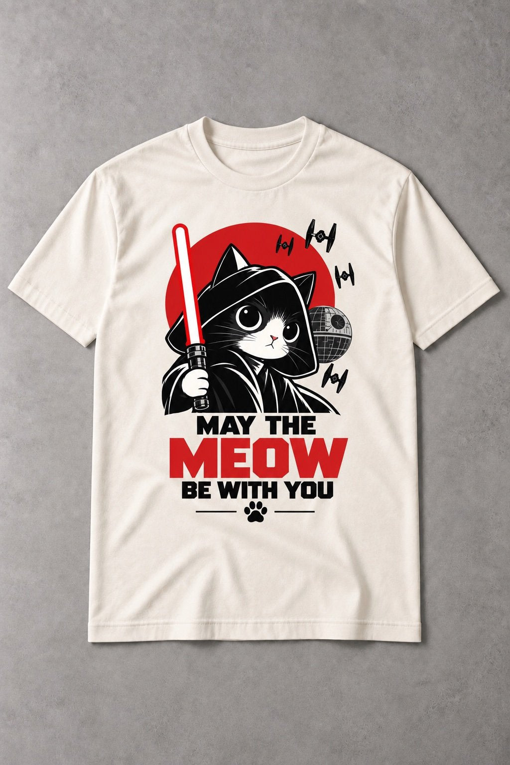 Camiseta de Gato Galáctico – May The Meow Be With You