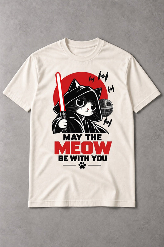 Camiseta de Gato Galáctico – May The Meow Be With You
