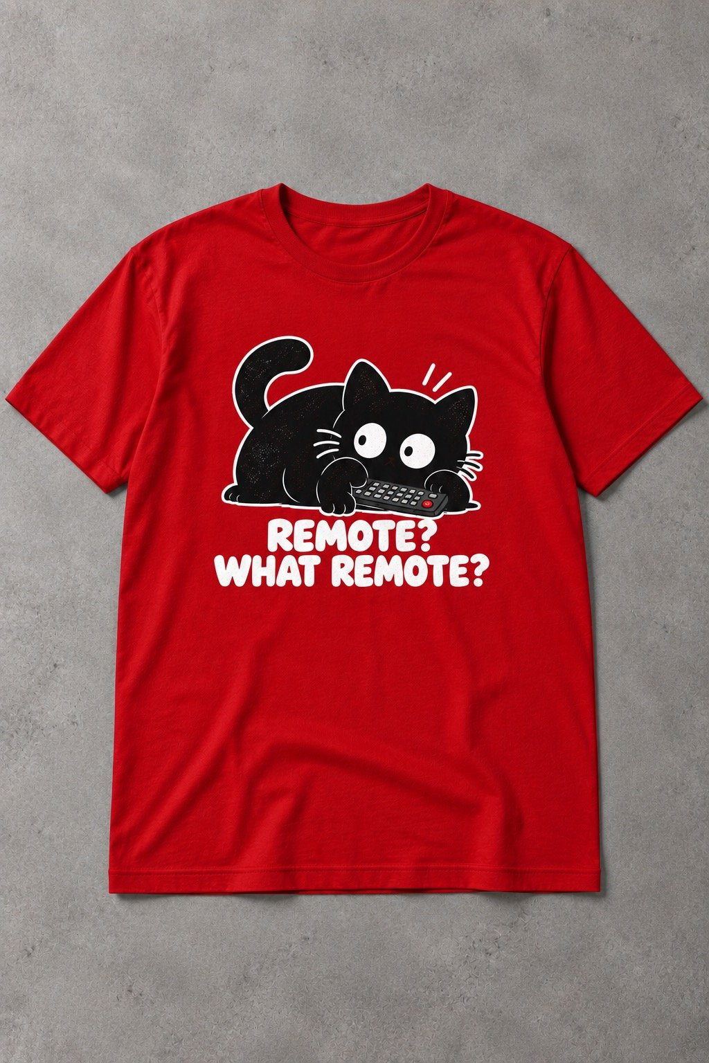Camiseta de Gato Remote? What Remote?