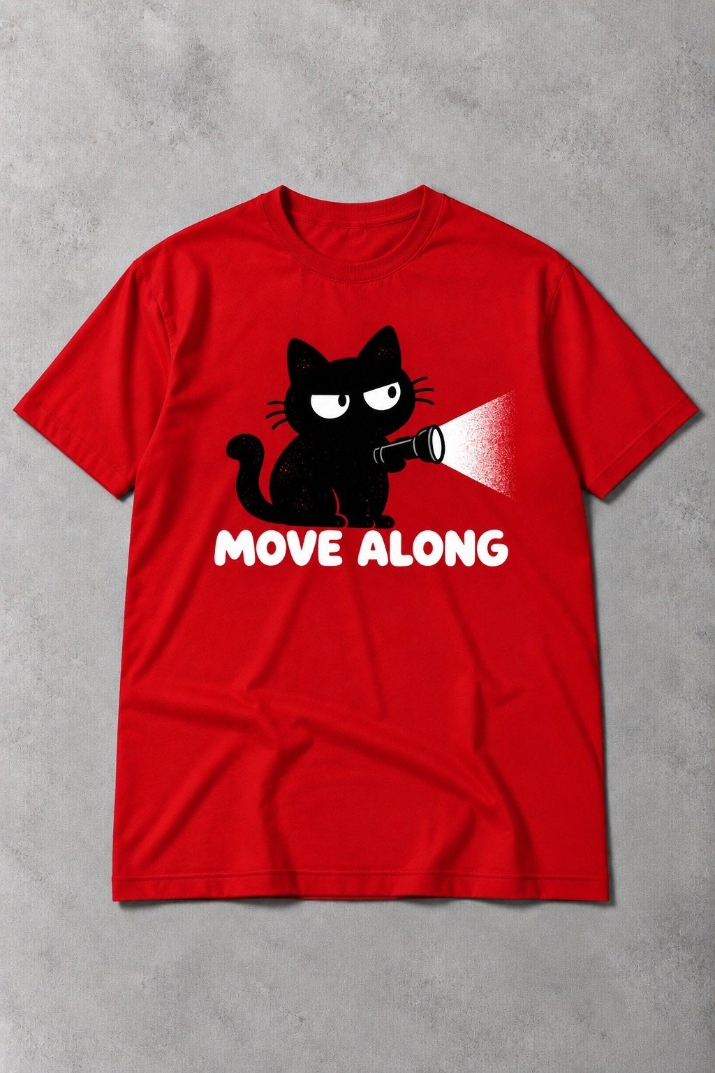 Camiseta de Gato Move Along – Camiseta Divertida de Gato Negro
