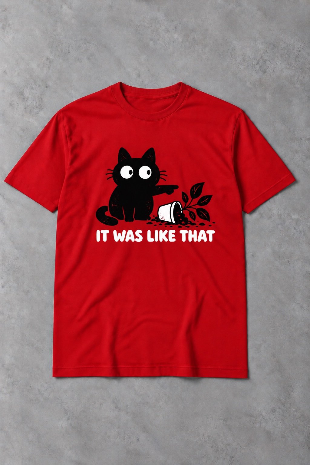 Camiseta de Gato It Was Like That – Gato Inocente