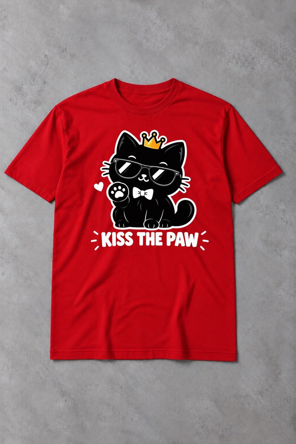 Camiseta de Gato Kiss The Paw – El Rey de la Casa