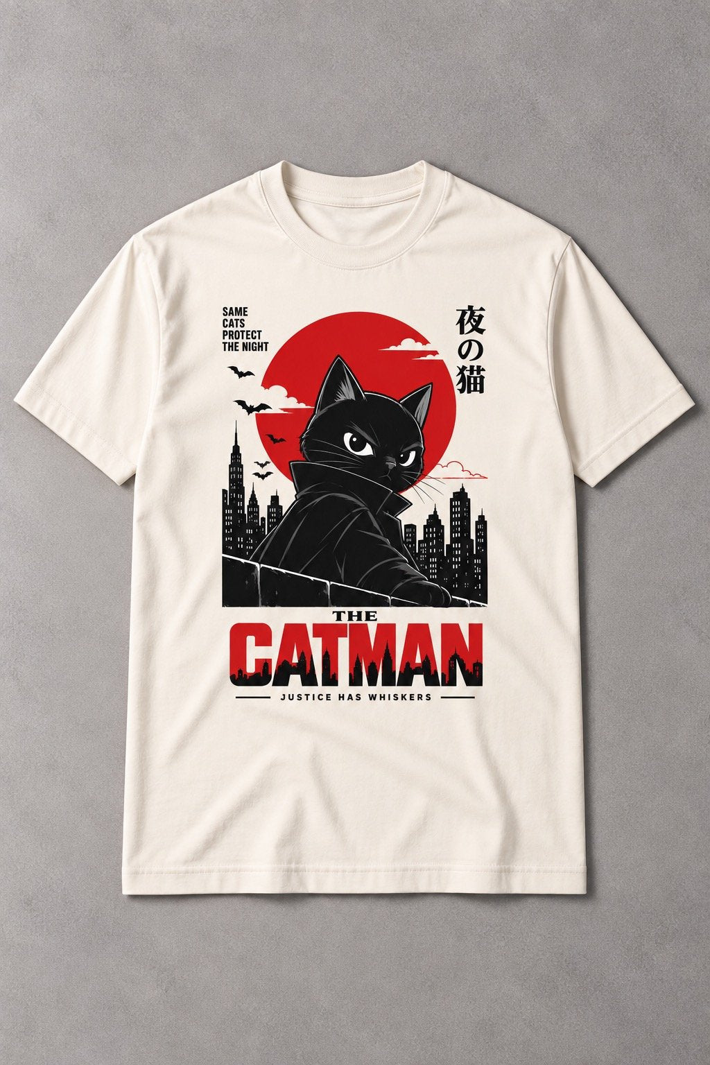 Camiseta de Gato The Catman – Justice Has Whiskers