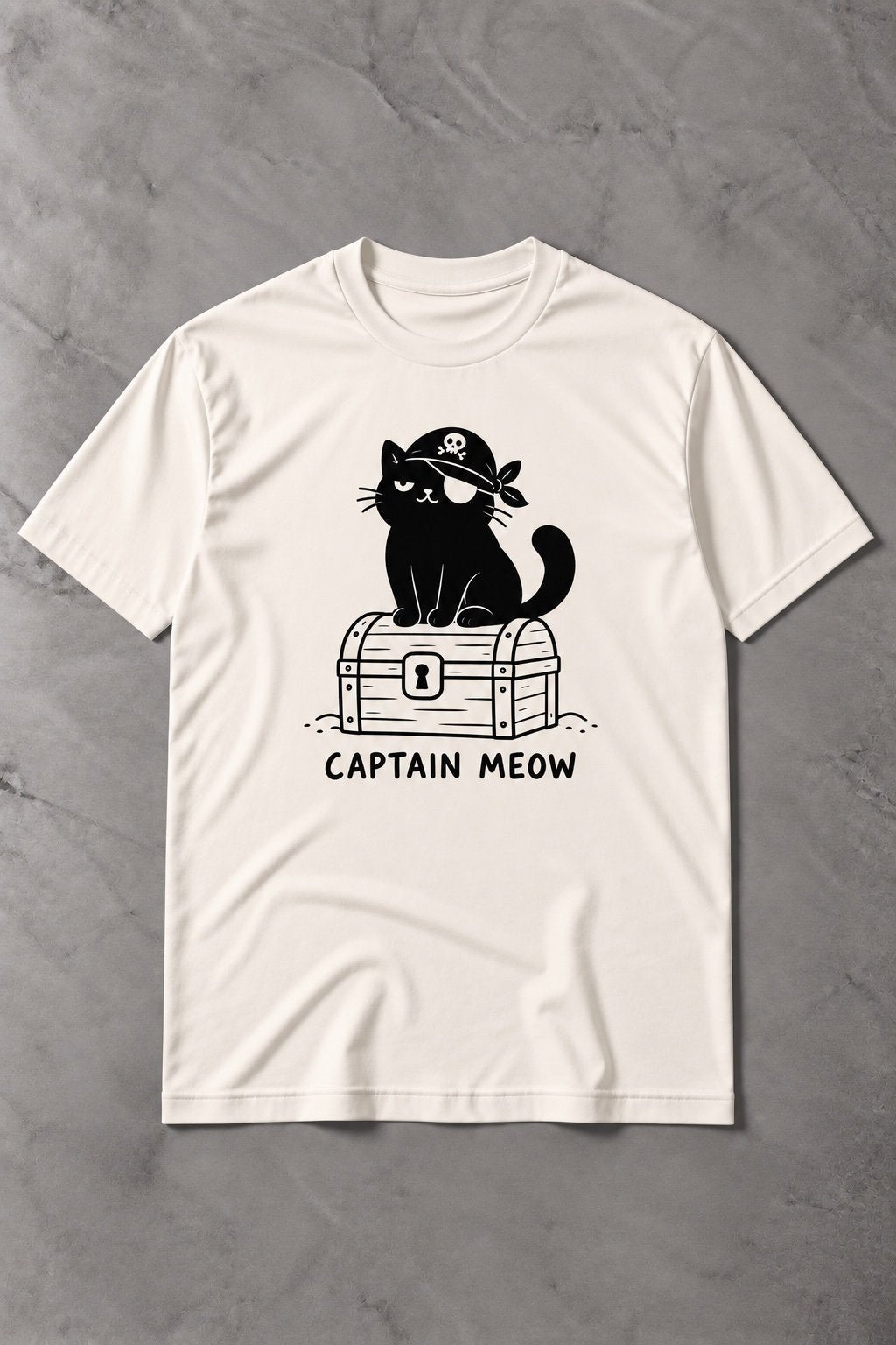 Camiseta de Gato Captain Meow – El Pirata más Felino