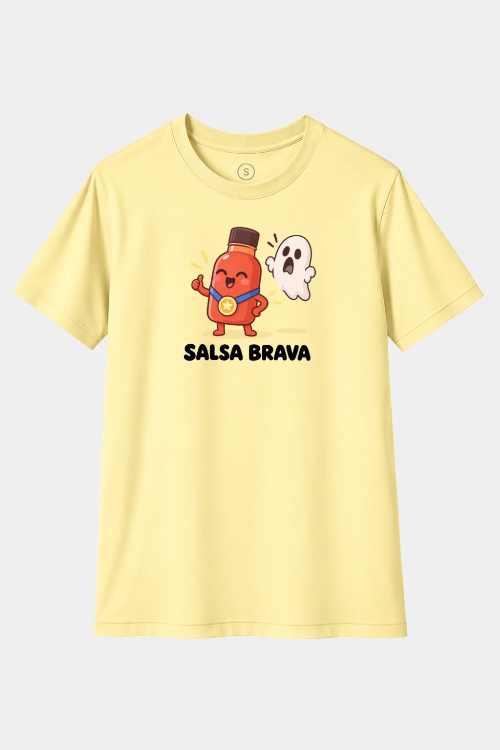 Camiseta Salsa Brava sin Miedo – Humor, Juego de Palabras y Diseño Divertido