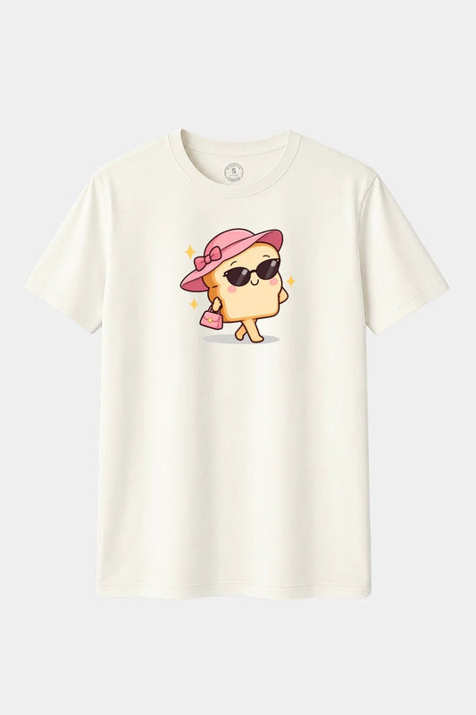 Camiseta Pan con Estilo – Humor, Diseño Divertido y Personaje Kawaii