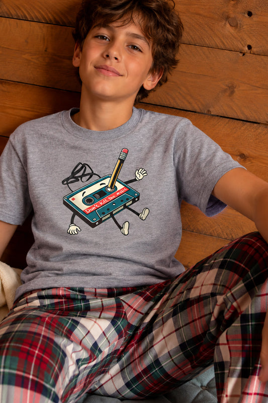 Camiseta Don't Kill the Music – Retro Cassette