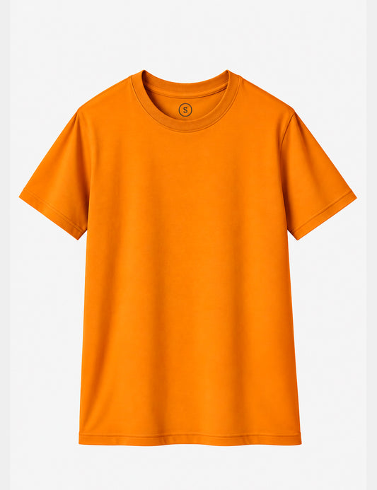 Customize your short -sleeved man (orange) t -shirt